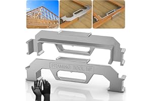 HONTAITUO Framing Tools 16, 16 inch On Center Stud Framing Tool,100% Cast Aluminum Wall Stud Layout Tool,Precision Framing Jig for Framing Walls,Roof Floors or Ladders(1-Piece)