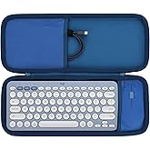 Lebakort Hard Carry Case Compatible with Logitech Pebble Keys 2 Combo K380s K380 Keyboard + M350 Pebble Mouse Combo (Blue Case)