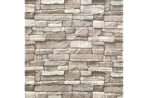 Yutianli 7mm Thick Anti-Collision self Adhesive 3D Wall Panels Peel and Stick,10-Pack 57 Sq.Ft Antique Foam Wall Panel Faux Brick Wall Panels Faux Stone Wall Panels for Bedroom (10, Style G)