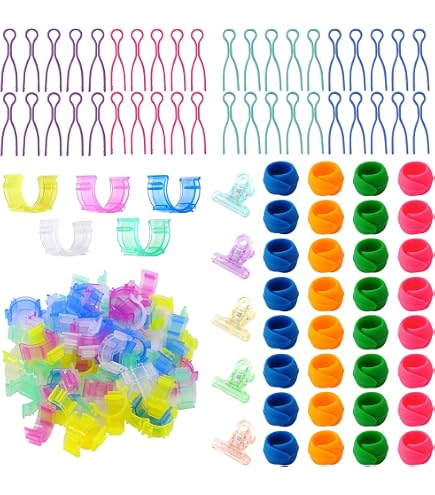 Pinces à Bobines De Fil - Lot De 69 Pinces Plastique/silicone Pour Organiser Fils Couture, Broderie