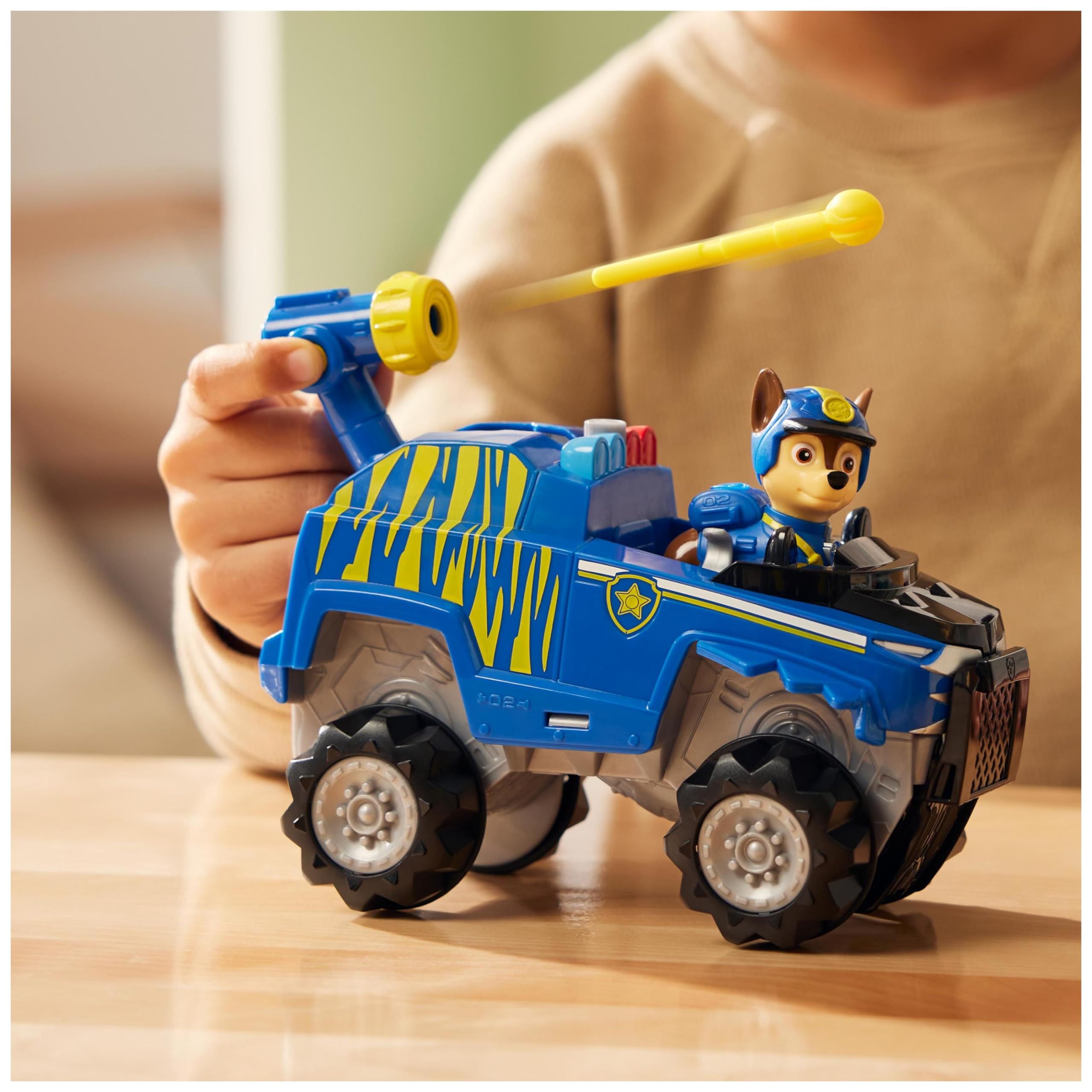 PAW PATROL Jungle Pups - Tiger-Fahrzeug mit Chase-Figur (Basis Fahrzeug), Spielzeug für Kinder ab 3 Jahren 7