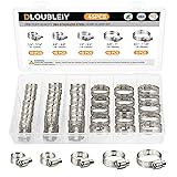 DLOUBLEIY 45PCS Hose Clamp Assortment Kit