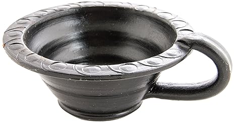 Berk KH-707 Räucher-Zubehör - Makal schwarz - Räuchergefäß aus Ton