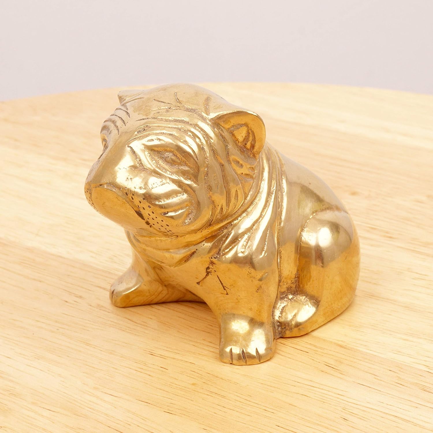 brass bulldog figurine