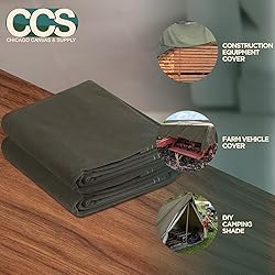 Heavy Duty Waterproof Canvas Tarp by CCS CHICAGO