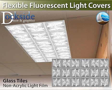 Amazon Com Glass Tiles Drop Ceiling Fluorescent Decorative