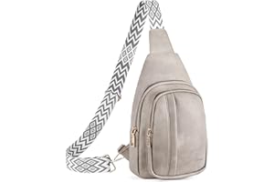 Telena Crossbody Sling Bags for Women, PU Leather Fanny Packs Cross Body Bag for Woman