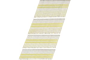 HW HAMWOO Framing Nails,21°Round Head Nail Pack,Galvanized Nail,Smooth Shank,Suitable for 20 to 22 Degree Framing Nailer nailers(2",2-1/2",3",3-1/2":600Pcs)