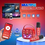 Braxel Karaoke Machine 2 Microphones Bluetooth Speaker Kids Gift Toy view 2