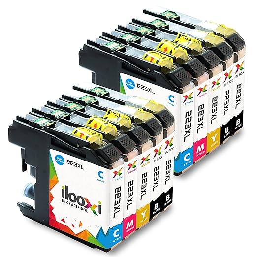 Ilooxi Ersatz für Brother LC223 Tintenpatronen LC 223XL Komp. für Brother MFC-J480DW DCP-J562DW MFC-J4420DW DCP-J4120DW MFC-J