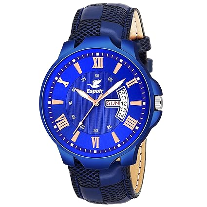 Analogue Blue Dial Day and Date Boys and Mens Watch - DartRay0507