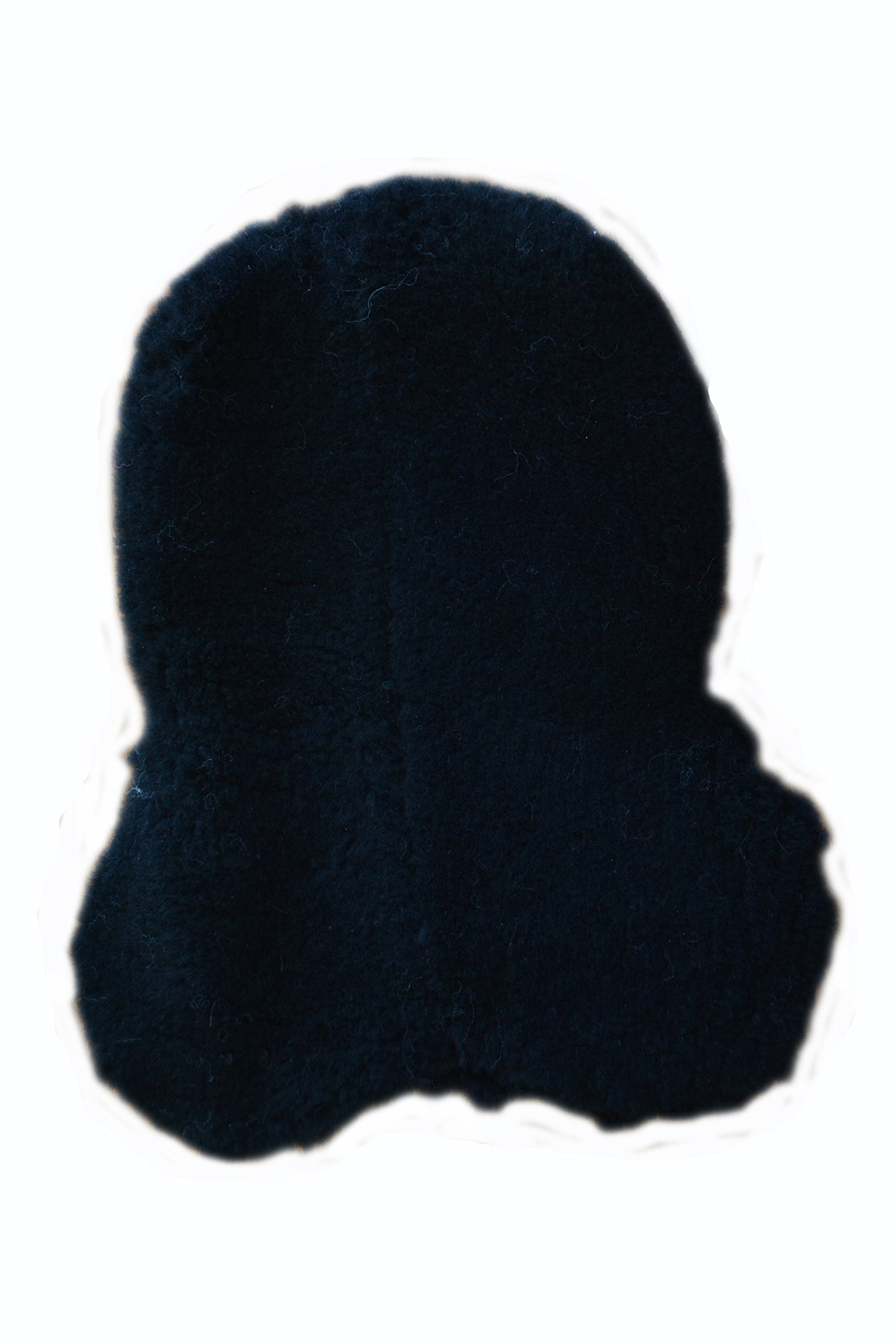Meryno Real Sheepskin Fleece Horse Saddle Seat Medical (Large, black)