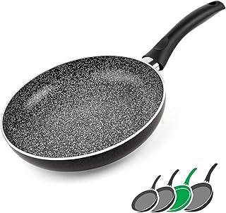 GadHome Classic 26cm Antihaft Bratpfanne, Schwarz | Pfanne Induktion | Aluminiumpfanne mit Ergonomischem Griff | PFOA Frei für Gesundes Kochen | Spülmaschinenfest