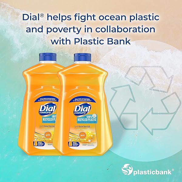 DIAL ANTIBACTERIAL LIQUID HAND SOAP REFILL, GOLD, 52 FLUID OUNCES (PACK OF 6)