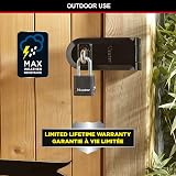 Master Lock Heavy Duty Padlock Security Level 8 Outdoor Keyed Laminated Steel view 4