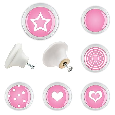 Set Of 6 Ceramic Door Drawer Knob With Kk600089s America Superhero