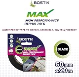 Bostik Max Repair Tape Black 50mm x 20m Ultra Strong Waterproof Duct Tape view 2