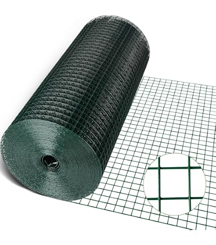 1/8 Inch Galvanized Hardware Cloth Roll – 24x10 Ft Wire Mesh For Garden Fence & Vent Screens