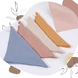 Meng Jiaran 5 Pack Baby Muslin Squares 23x22cm Cotton Wipes White Pink Turmeric view 4
