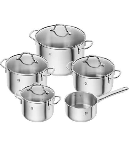 Amazon.com: Zwilling 5-Piece Pot-Set, with 4 Lids, Suitable for