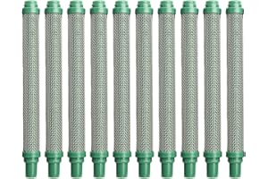10 Pack 30 Mesh Airless Paint Sprayer Filters, 304 Stainless Steel Spray Filter Inserts for Wagner and Aftermarket Tools, Bas