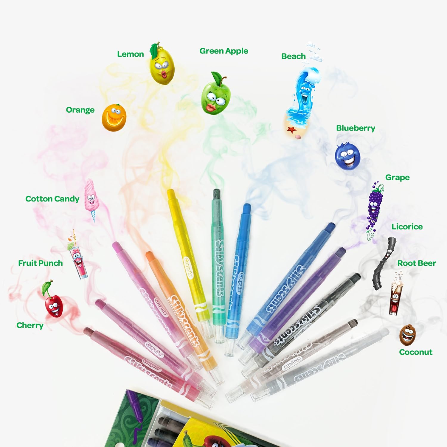 Crayola Silly Scents Twistables Crayons, Sweet Scented Crayons, 12 Count, Gift: Toys & Games