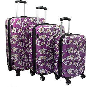 purple luggage sets on sale