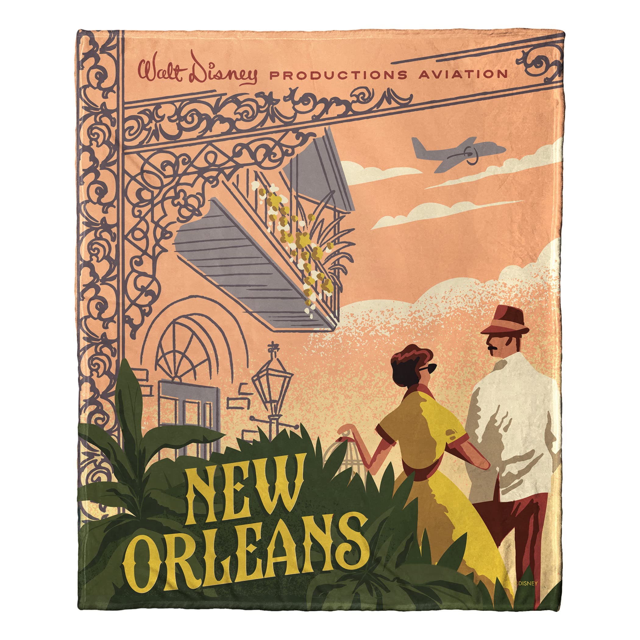 Northwest Disney Classics Silk Touch Throw Blanket, 50" x 60", New Orleans