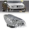 MATMACRO Headlight Assembly for Mercedes Benz W204 C Class Headlamp C300 C230 C350 2008 2009 2010 2011 (Right Passenger Side)