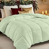 Utopia Bedding Comforters Twin Size, All Season Duvet Insert, Down Alternative Box Stitched Bed Comforter with Corner Tabs, Machine Washable (Sage Green)
