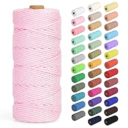 Macrame Cord 3mm x 109Yards (328Feet), Natural