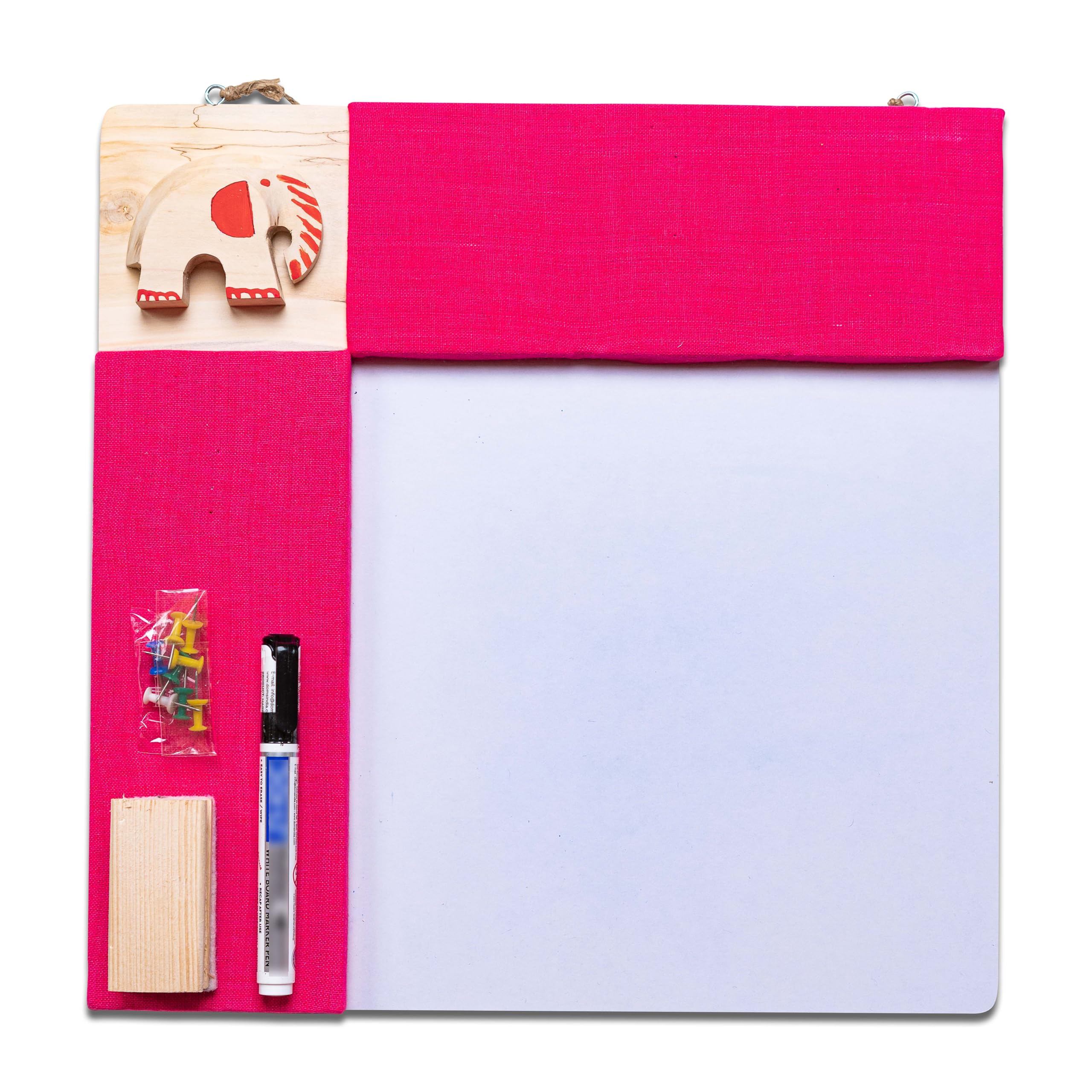 IVEI Pin Board + whiteboard, Combination Board (Elephant - Pink)
