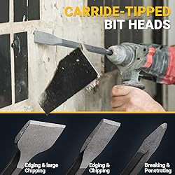 TGFTGF 17-Piece SDS Plus Rotary Hammer Drill Bits