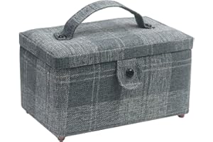 Sewing Basket - Sewing Supplies Organizer Sewing Kit Storage Container - Ideal for Needles, Thread, Scissor, Tape Measure, Th