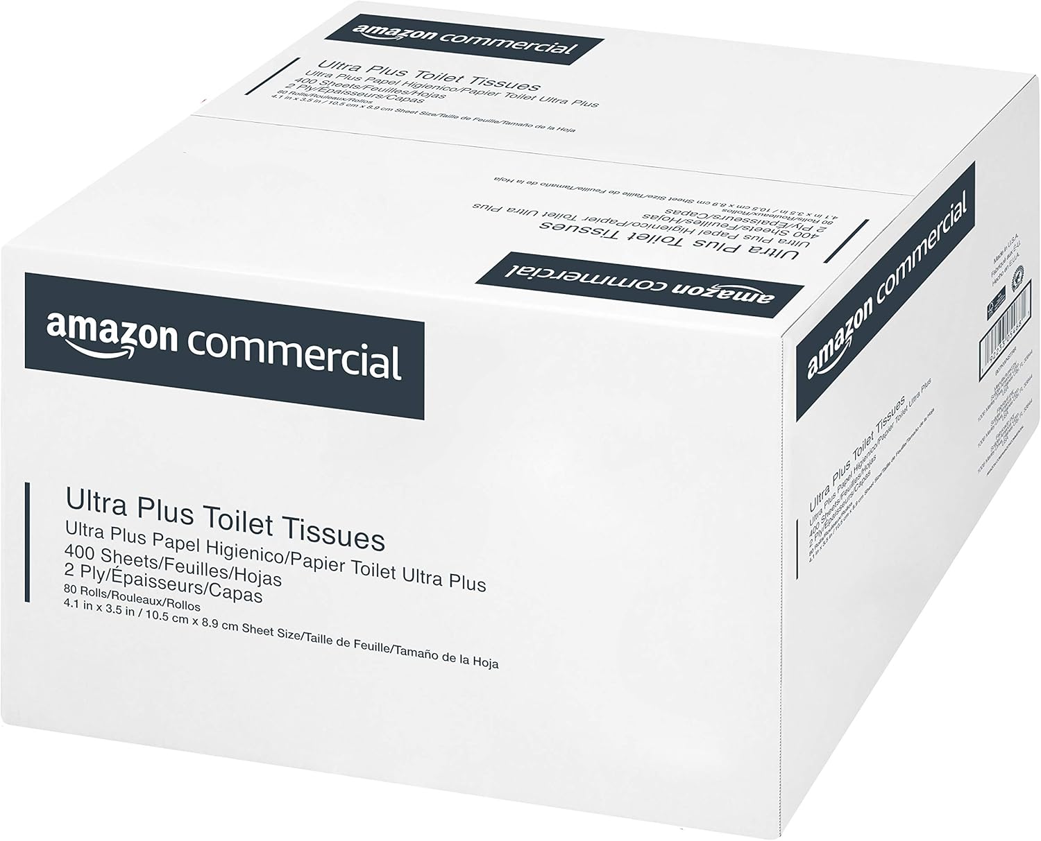 Commercial Ultra Plus Toilet Paper, 400 Sheets per Roll, 80 Rolls: Health & Personal Care