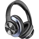 OneOdio Focus A10 - Hybrid Active Noise Cancelling Headphones, Wireless Over-Ear Headphones with 62H Playtime, Fast Charging, Hi-Res Audio, Clear Calls, Bluetooth & Wired Mode for Travel Work