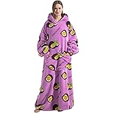 Huahomehui ZXIMU Blanket Hoodie, Wearable Blanket Extra Long Hoodie Blanket for Women Comfy Snugaies for women.