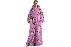 Capecage Blanket Hoodie, Long Hooded Blanket Sweatshirt as Birthday Gifts for Women Men, Long Wearable Blanket for Men Women