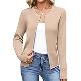 Totatuit Womens Long Sleeve Zip Up Sweater Cardigans Knitted Lightweight Zipper Jacket