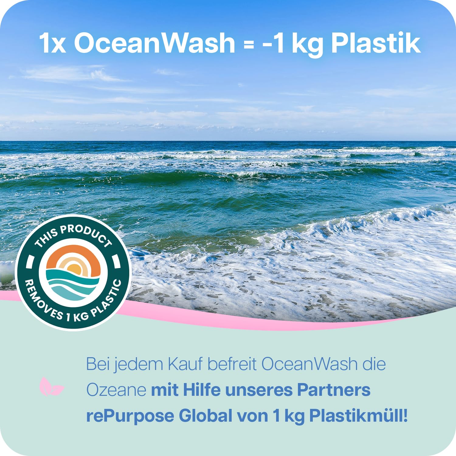 OceanWash Waschmittelblätter Blütenduft, Waschblätter Waschmaschine für alle Textilien und Farben, Waschtücher biologisch abbaubar, Laundry Detergent Sheets Vollwaschmittel, 64 Wäschen 7
