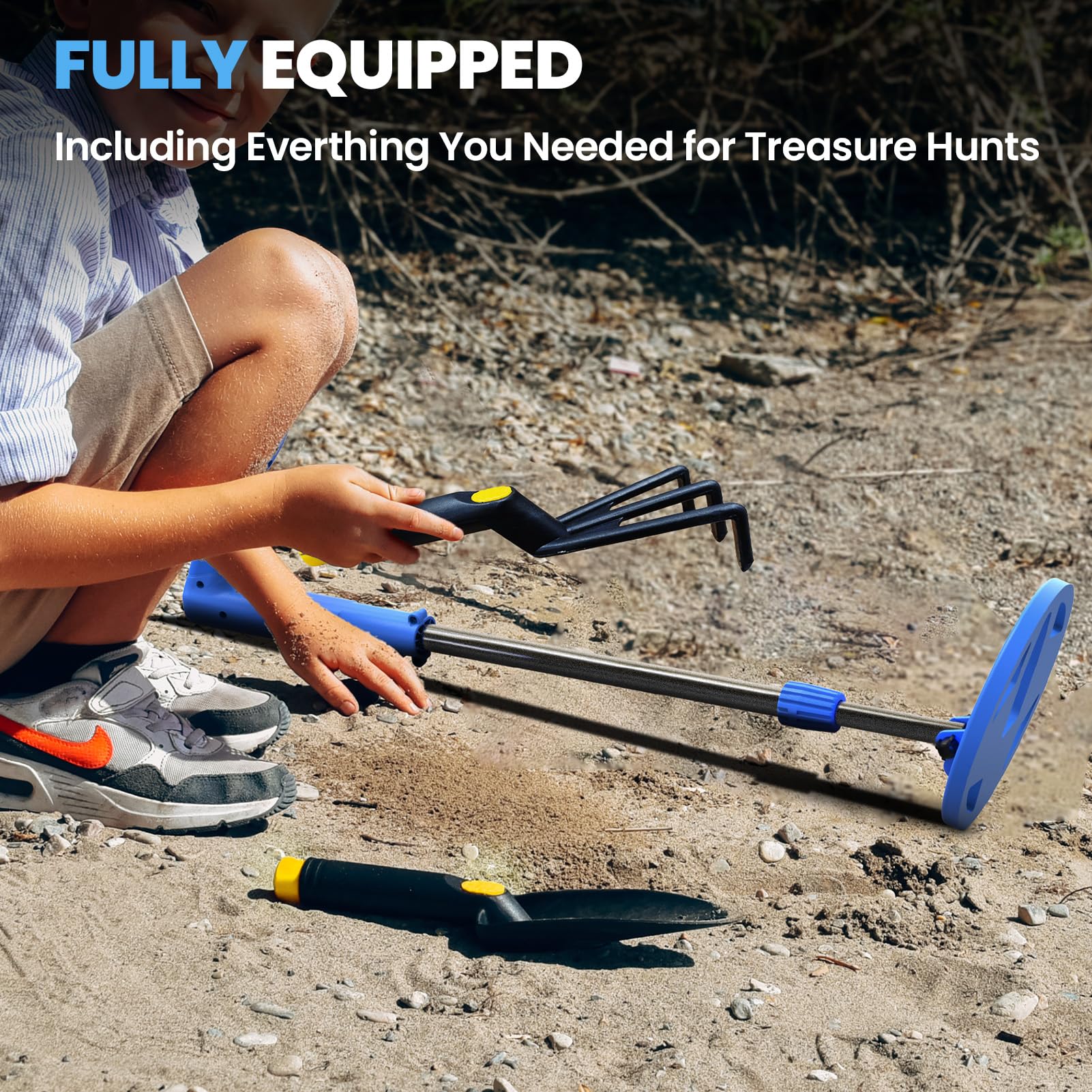 DR.ÖTEK Metal Detector for Kids – Innovative Color LCD Display, 6.7