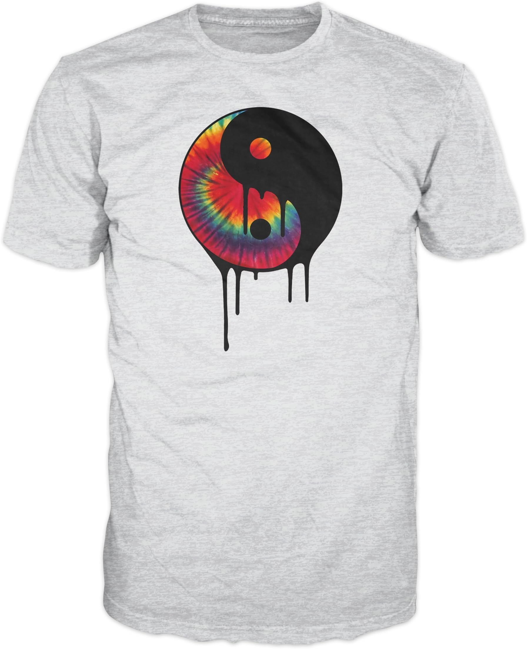 Dripping Yin and Yang Tie Dye Swag T-Shirt (Ash Grey)