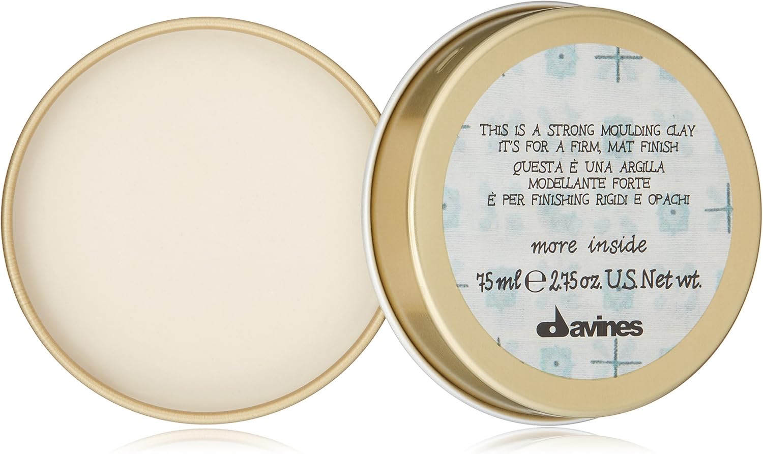 Davines More Inside Strong Moulding Clay 75 ml, 75 ml (Pack of 1)