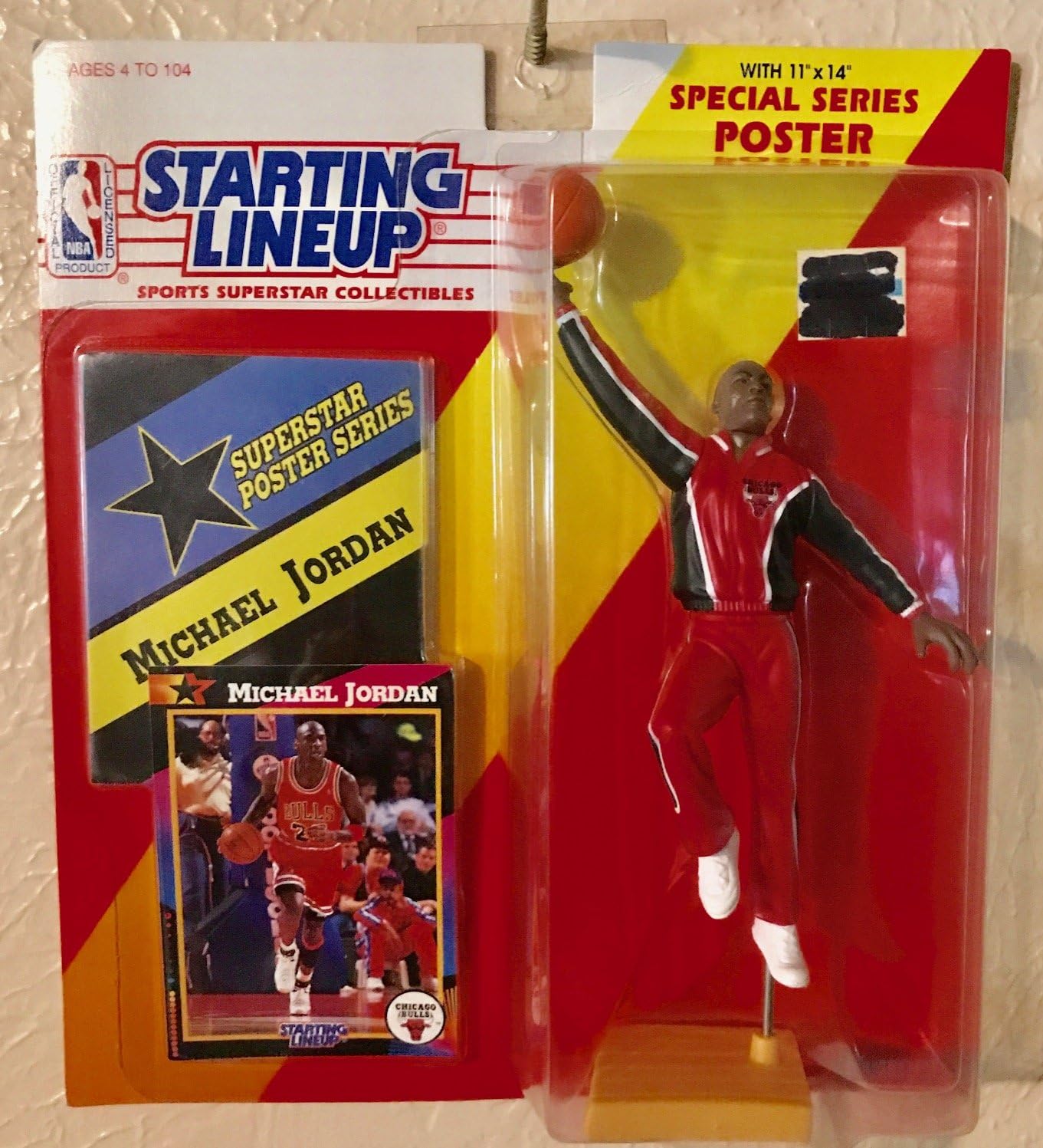 1992 Starting Lineup Michael Jordan Warmup Suit Chicago Bulls Rare Collectible