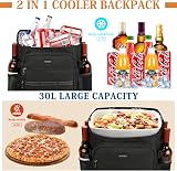 NEWHEY 30L Cooler Backpack Insulated Leakproof Picnic Bag Waterproof view 2