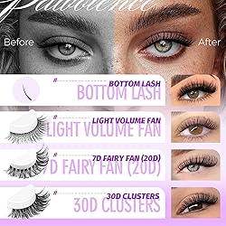 Pawotence Lash Extension Kit Lash Clusters