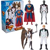 DC Comics Action Figure Set, 12-Inch 4-Pack | Superman, Green Lantern, Hawkgirl &amp; Mr Terrific, 11 Points of Articulation, Superhero Toys for Kids &amp; Collectors Ages 4+