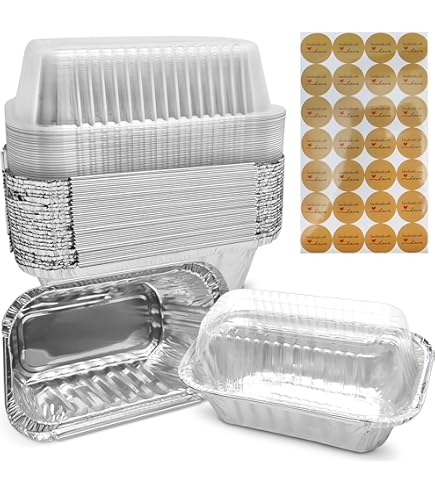40 Doublures Moule à Pain 2lb - Papier Cuisson Antiadhésif - 19x8,9x6,3cm - Jetable