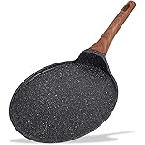 ESLITE LIFE Crepe Pan Pancake Dosa Tawa Pan Nonstick Flat Griddle Frying Skillet Pan for Omelette, Tortillas, Induction Compa