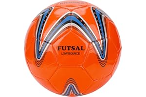 Linkidea Size 4 Low Bounce Indoor Futsal Training Soccer Ball (Orange & Blue)